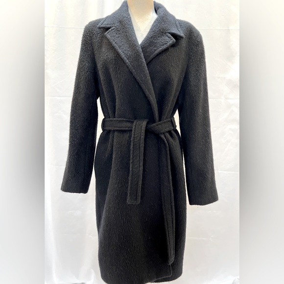 Barney’s CO-OP long wool robe coat with belt size women’s M - Picture 1 of 8